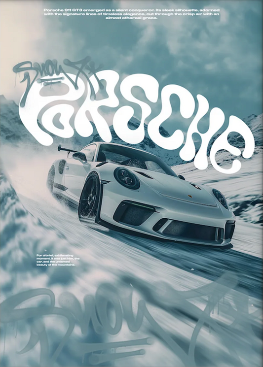 Snowy Porsche 911 GT3RS