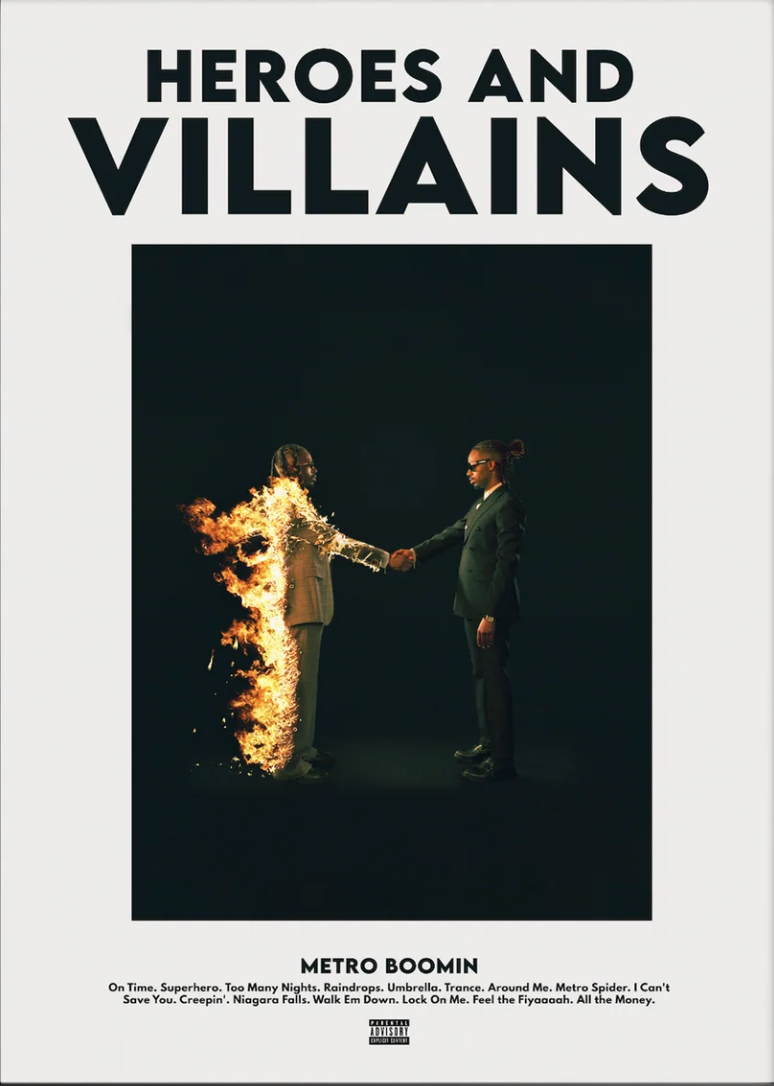 Metro Boomin - Heroes and Villains V2 Poster