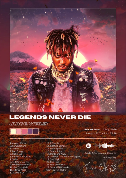 Juice WRLD - Legends Never Die Album Cover