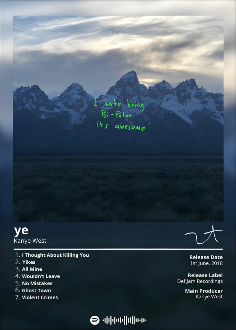 Kayne West - Ye Album Cover