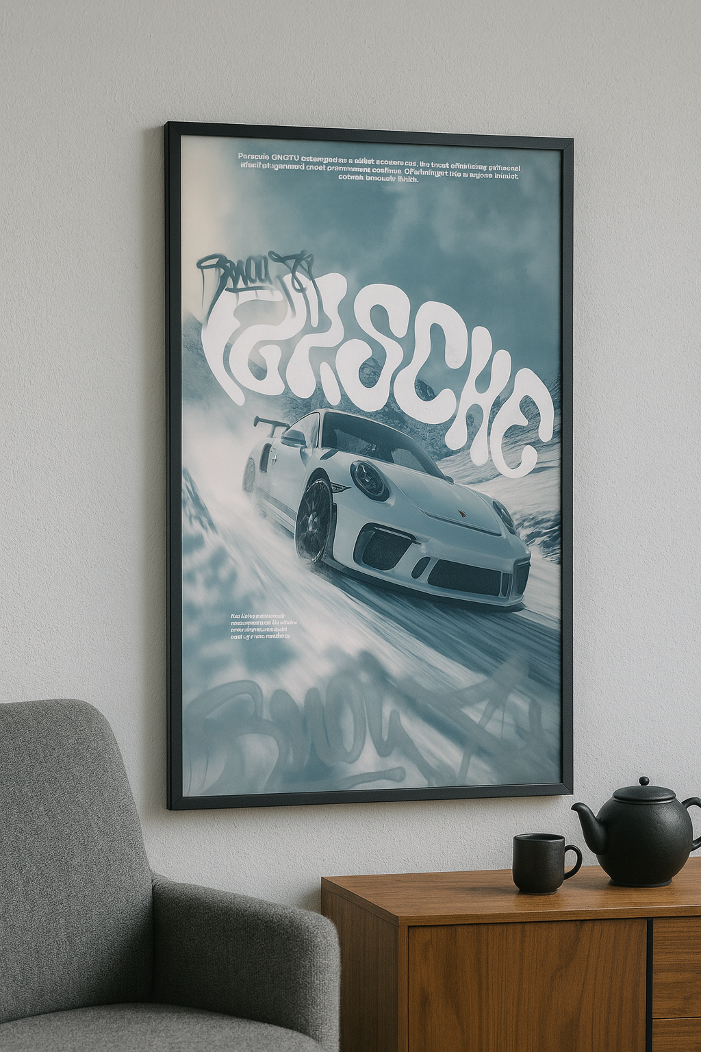 Snowy Porsche 911 GT3RS